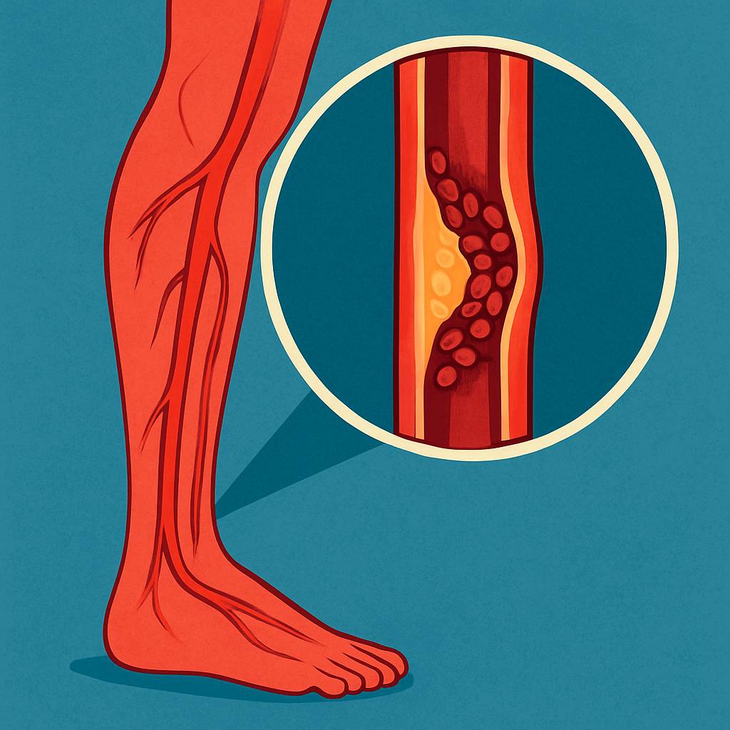 انسداد عروق خونی پا